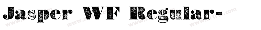 Jasper WF Regular字体转换